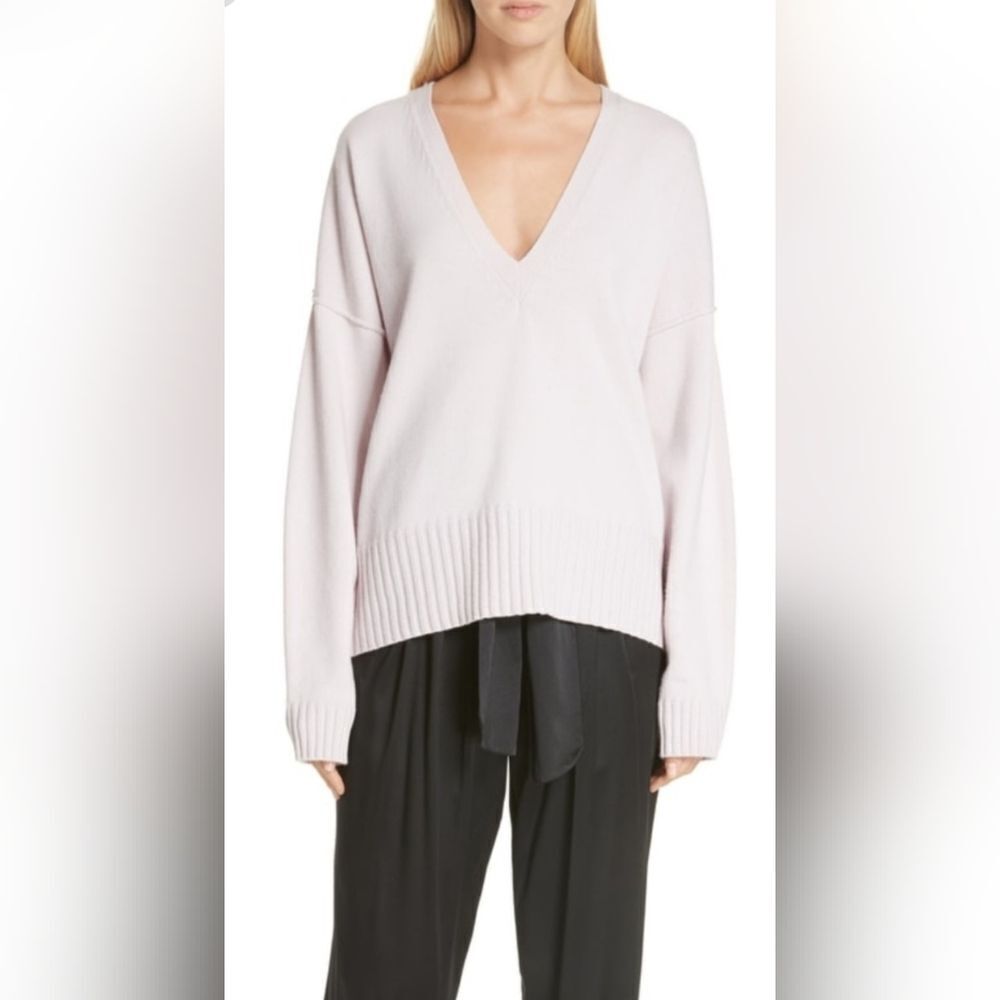 A.L.C. Merino Wool V-Neck Sweater Size XS Blush Pink